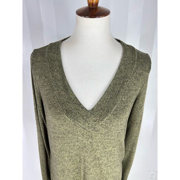 HARLOWE & GRAHAM Women’s Olive Green Lightweight Sweater Sz L - Picture 5 of 9